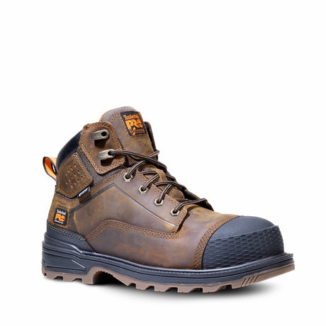 Timberland Pro Distiller 6 Inch Composite Toe EH Work Boots Brown A41JG lateral image