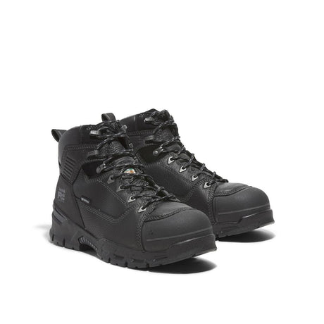 Timberland Pro Endurance Ev 6 Inch Composite-Toe Waterproof Work Boot Black Angled View