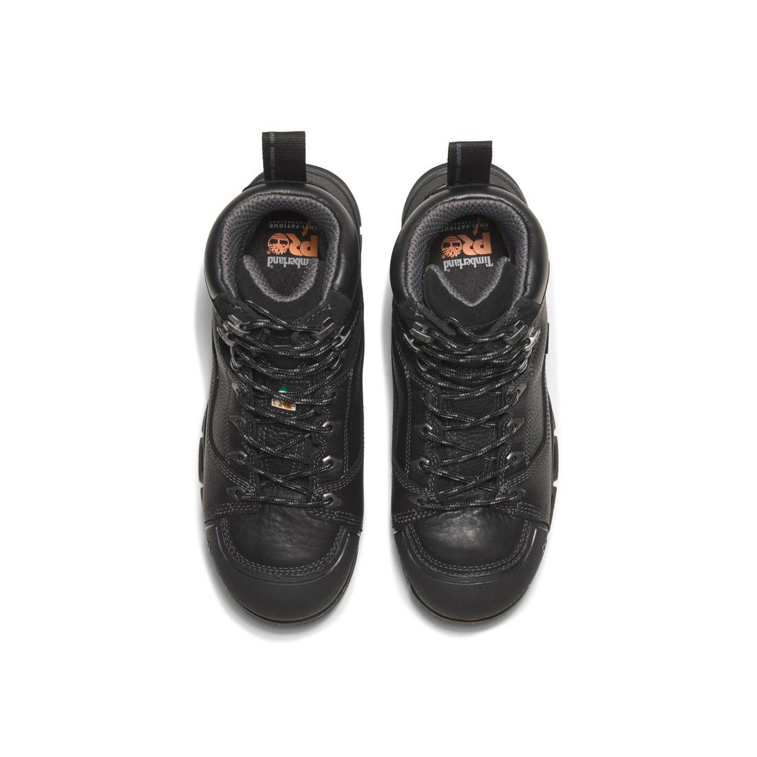 Timberland Pro Endurance Ev 6 Inch Composite-Toe Waterproof Work Boot Black Front-upper View