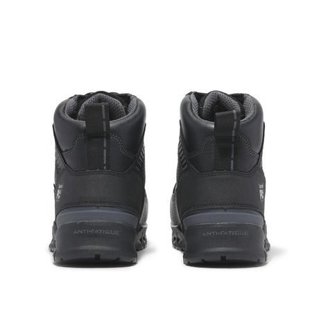 Timberland Pro Endurance Ev 6 Inch Composite-Toe Waterproof Work Boot Black Heel-Back View