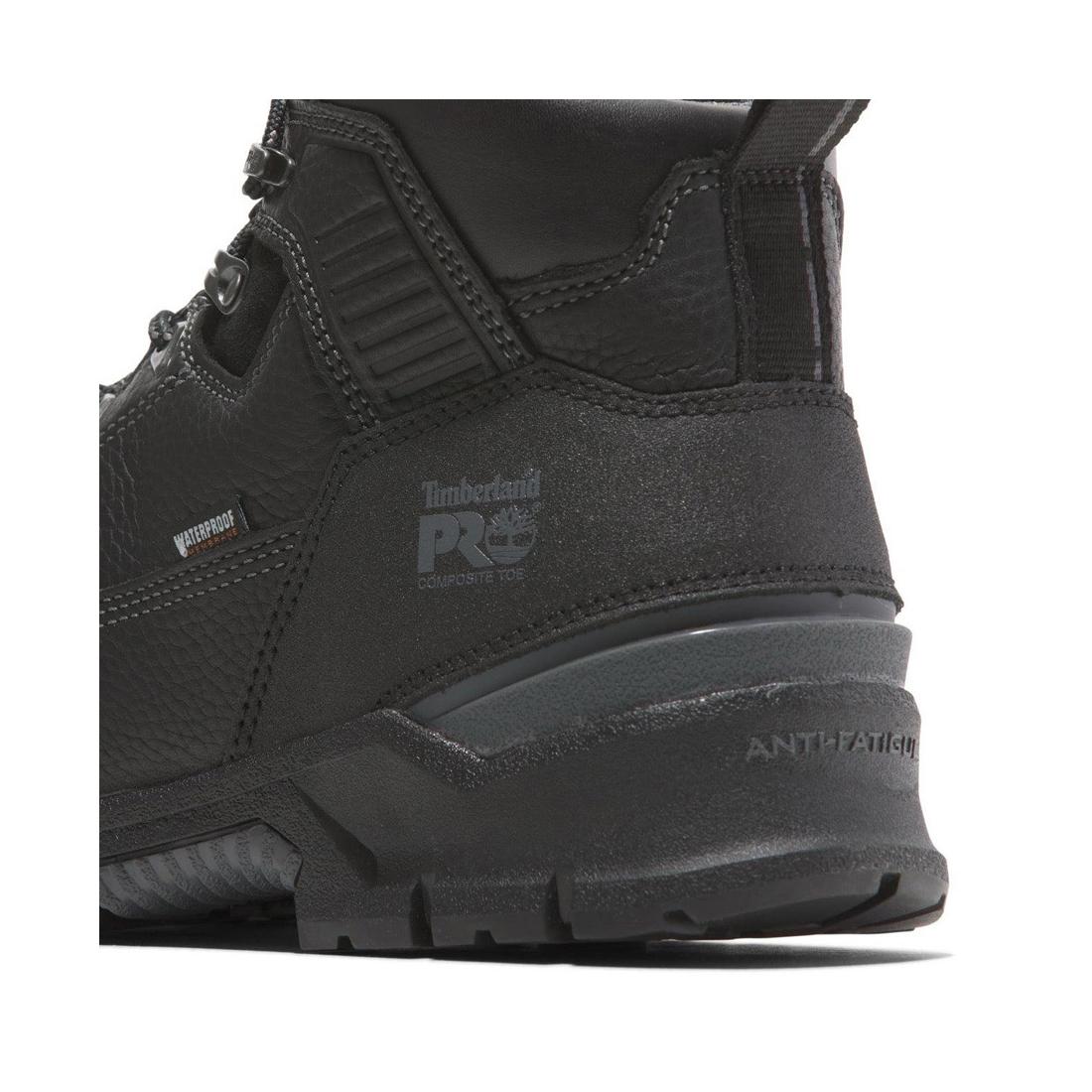 Timberland Pro Endurance Ev 6 Inch Composite-Toe Waterproof Work Boot Black View