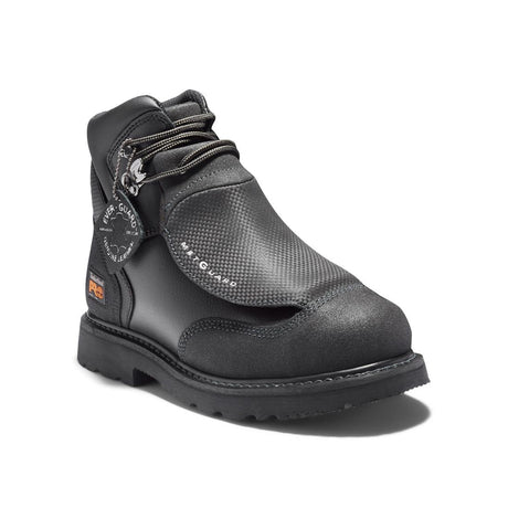 Timberland Pro External Met Guard 6 Inch Steel-Toe Work Boot Black Medial View