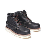 Timberland Pro Gridworks 6 Inch Soft-Toe Waterproof Boot Black Angled View