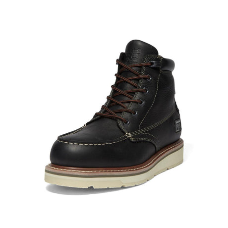 Timberland Pro Gridworks 6 Inch Soft-Toe Waterproof Boot Black Detail View