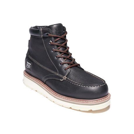 Timberland Pro Gridworks 6 Inch Soft-Toe Waterproof Boot Black Medial View