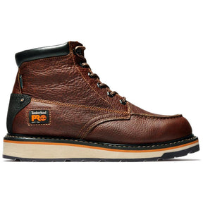 Timberland Pro Gridworks 6 Inch Soft-Toe Waterproof Boot Brown Profile View