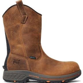 Timberland Pro Helix HD Composite-Toe Waterproof Pull-On Work Boot Brown Profile View