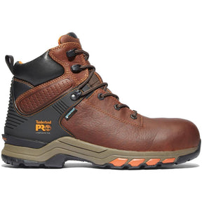 Timberland Pro Hypercharge 6 Inch Composite-Toe Waterproof Work Boot Brown Profile View