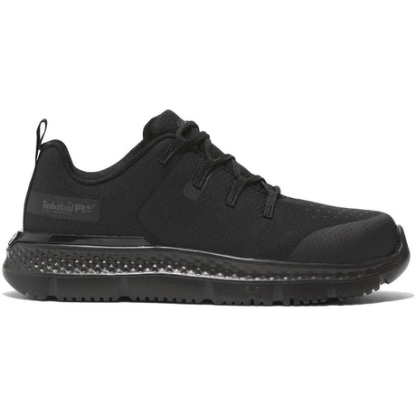 Timberland Pro Women's Intercept Steel-Toe Oxford Work Shoe Black Profile View