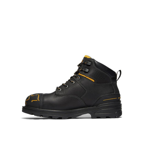 Timberland Pro Magnitude 6 Inch Composite-Toe Waterproof PR Work Boot Black Angled View