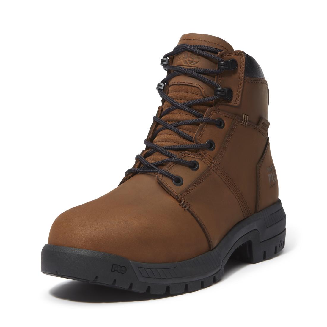 Timberland Pro Montauk Waterproof Steel Toe Work Boots – Medium Brown View