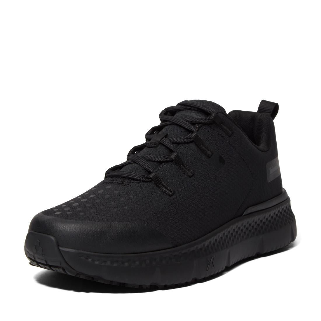 Timberland Pro Power Shift Slip Resistant Shoes – Black Ripstop Angled View