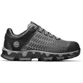 Timberland Pro Powertrain Sport Alloy-Toe Work Shoe Grey/Black Profile View