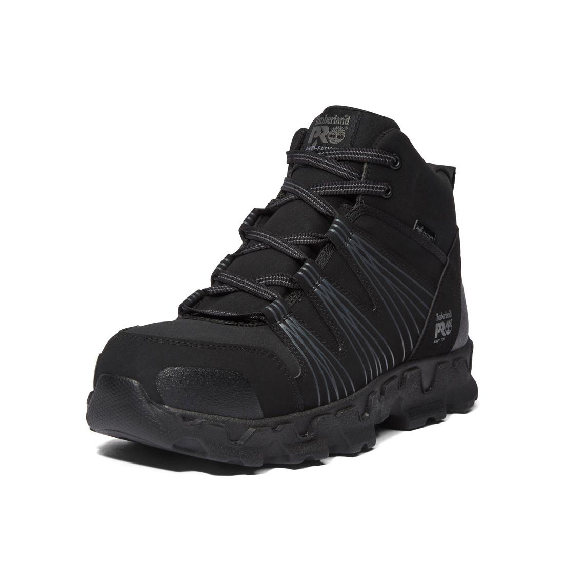 Timberland Pro Powertrain Alloy-Toe Work Boot Black Detail View