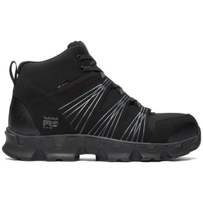 Timberland Pro Powertrain Alloy-Toe Work Boot Black Profile View