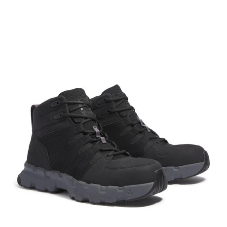 Timberland Pro Powertrain EV SD10 Composite Toe Work Boots – Blackout Heel-Back View