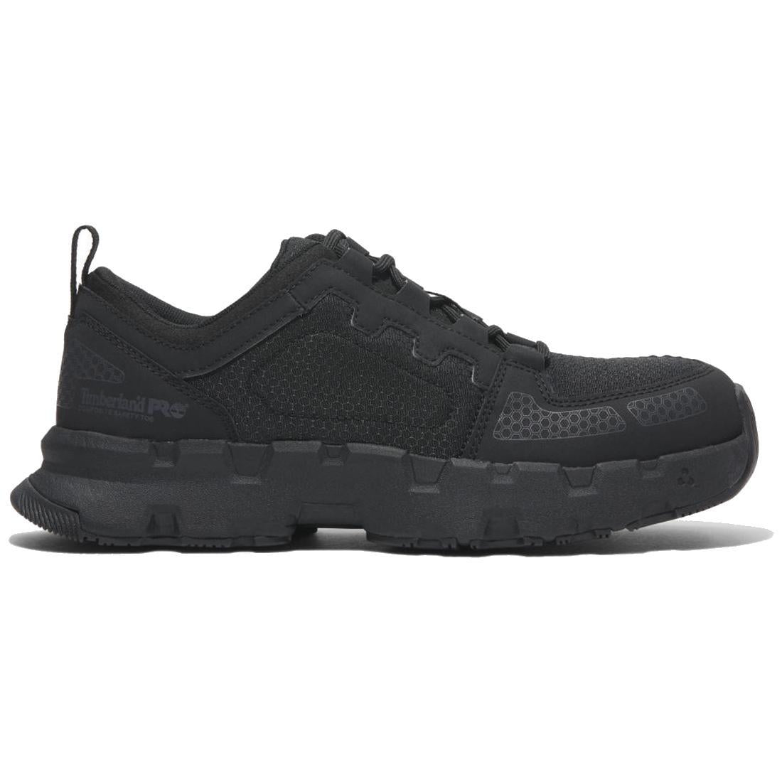 Timberland Pro Powertrain Ev Composite-Toe Work Shoe Black Profile View