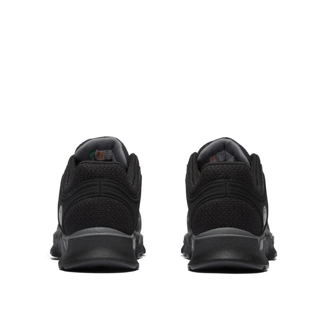Timberland Pro Powertrain Sport Alloy-Toe Work Shoe Black/Grey Heel-Back View