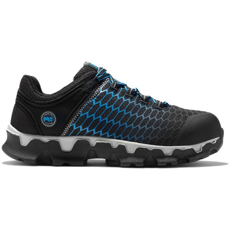 Timberland Pro Powertrain Sport Men's Alloy-Toe Work Shoe Blue Profile View