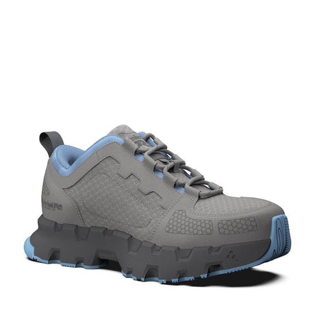 Timberland Pro Women's Powertrain Ev Composite-Toe Work Shoe Gray Medial View