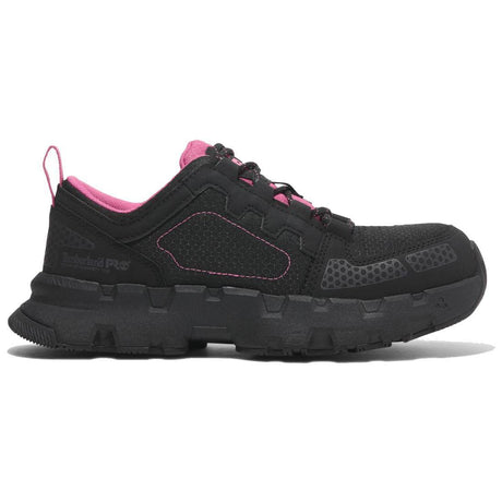 Timberland Pro Women's Powertrain Ev Composite-Toe Work Shoe Black Profile View