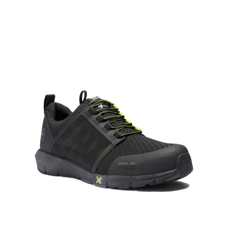 Timberland Pro Radius Composite-Toe Work Shoe Black/Yellow Medial View