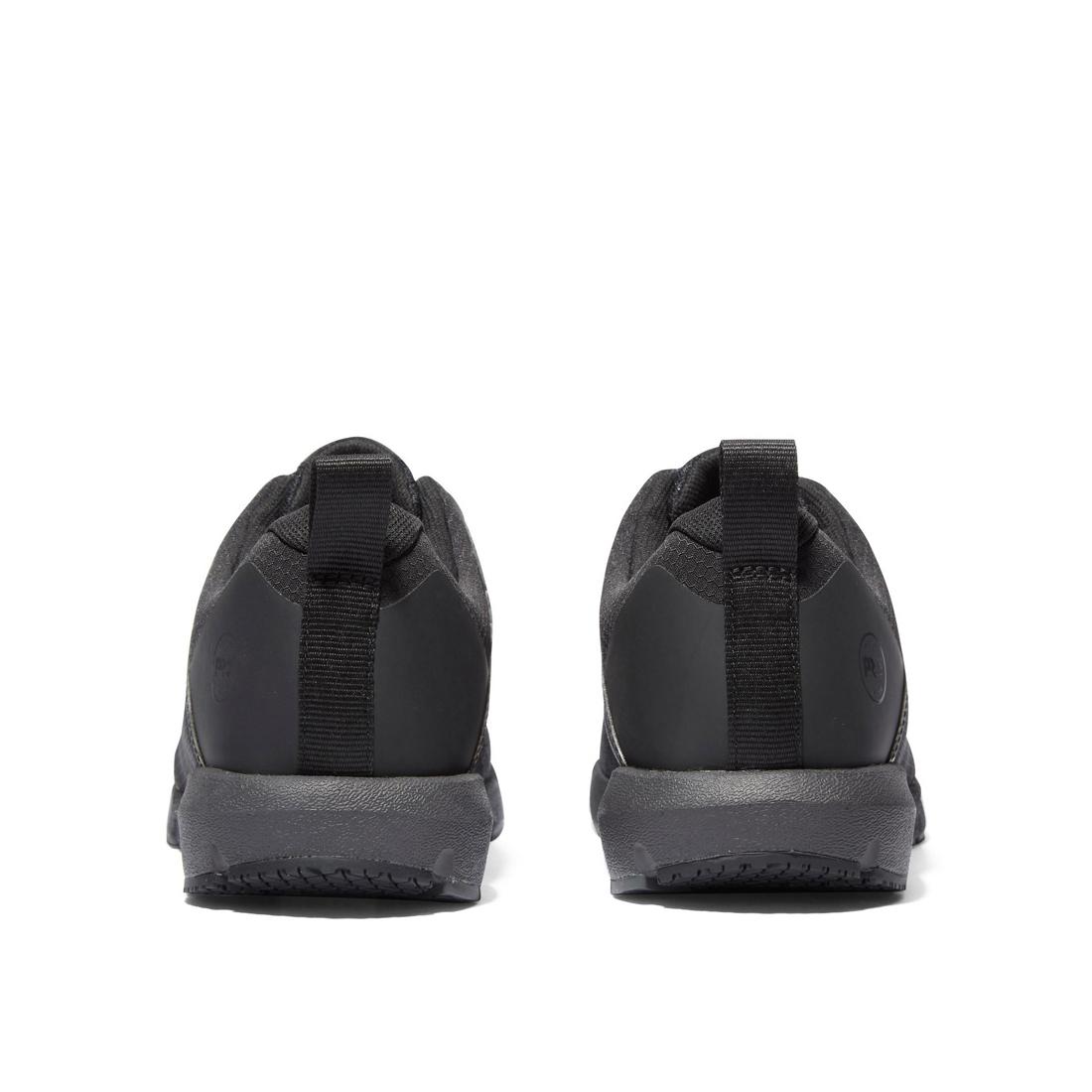 Timberland Pro Radius Composite-Toe Work Shoe Black Heel-Back View