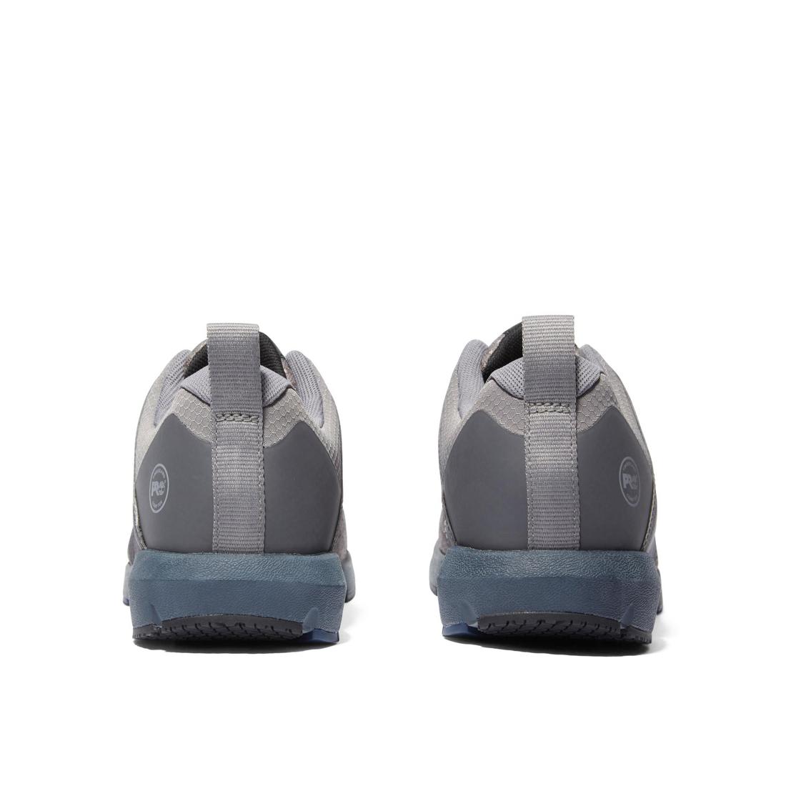 Timberland Pro Radius Composite-Toe Work Shoe Grey Heel-Back View
