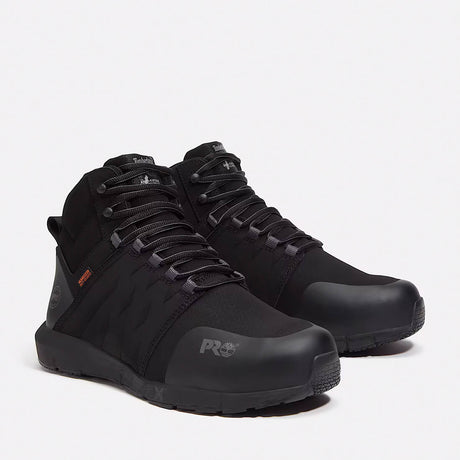 Timberland Pro Radius Mid Img Composite-Toe Work Boot Mid Black Medial View