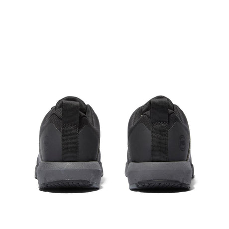 Timberland Pro Women's Radius Composite-Toe Work Shoe Black Heel-Back View