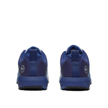 Timberland Pro Women's Radius Composite-Toe Work Shoe Blue Heel-Back View