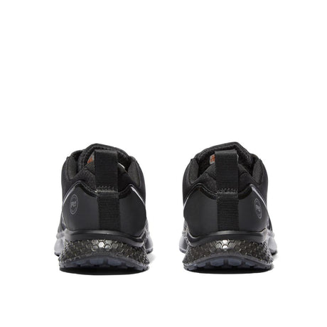 Timberland Pro Reaxion Composite-Toe Work Shoe Black Heel-Back View