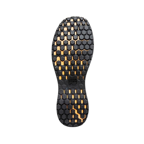 Timberland Pro Reaxion Composite-Toe Work Shoe Black\Orange Sole View
