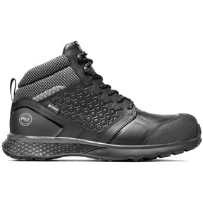 Steel Toes B2B - Reaxion Composite-Toe Waterproof Work Boot Black Profile View