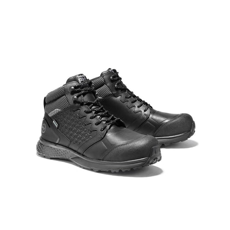 Timberland Pro Women's Reaxion Composite-Toe Waterproof Work Boot Black Medial View