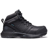 Timberland Pro Women's Reaxion Composite-Toe Waterproof Work Boot Black Profile View