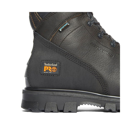 Timberland Pro Rigmaster Img 8-Inch Waterproof Alloy-Toe Work Boot Brown Angled View