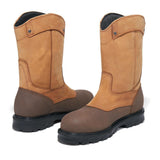 Timberland Pro Rigmaster Steel-Toe Waterproof Pull-On Work Boot Brown Back Both View