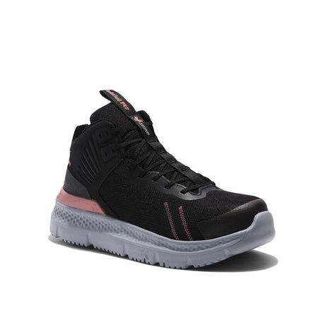 Timberland Pro Women's Setra Composite-Toe Work Shoe Black/Grey Medial View