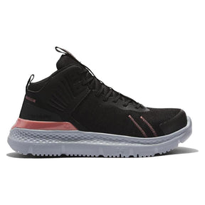 Timberland Pro Women's Setra Composite-Toe Work Shoe Black/Grey Profile View
