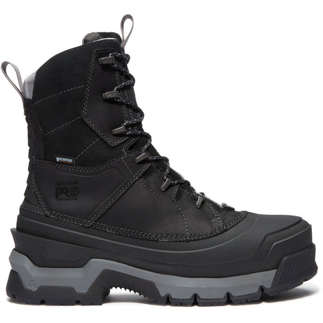 Timberland Pro Siberian Waterproof Composite Toe Work Boots Black Profile View