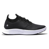 Timberland Pro Women's Solace Max Soft-Toe Slip-On Shoe Black/White Profile View