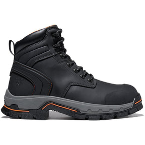 Timberland Pro Stockdale 6 Inch Alloy-Toe Work Boot Black Profile View