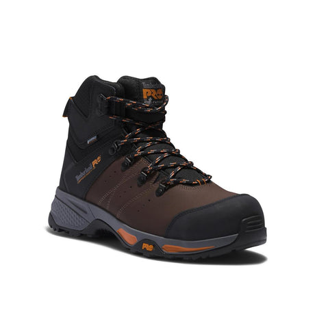 Timberland Pro Switchback 6 Inch Composite-Toe Waterproof Work Boot Brown Medial View