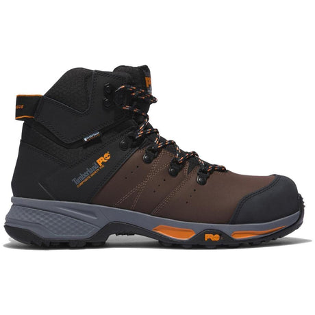 Timberland Pro Switchback 6 Inch Composite-Toe Waterproof Work Boot Brown Profile View