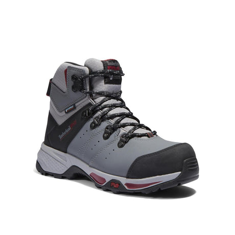 Timberland Pro Women's Switchback Composite-Toe Work Boot Grey Medial View