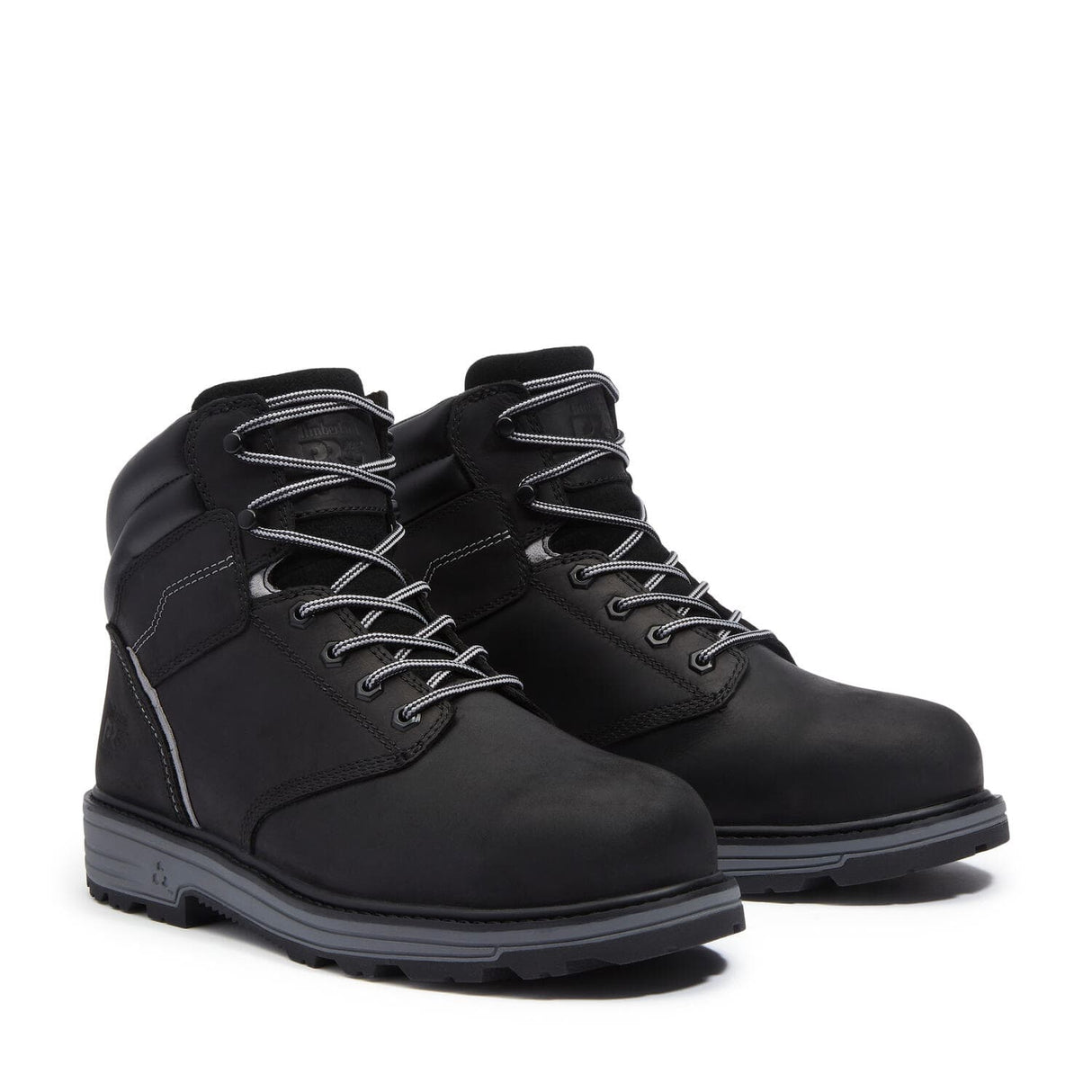 Timberland Pro Tasker 6 Inch Alloy Toe Work Boots Black A416G lateral image