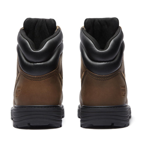 Timberland Pro Tasker 6 Inch Alloy Toe Work Boots Brown A428R back image