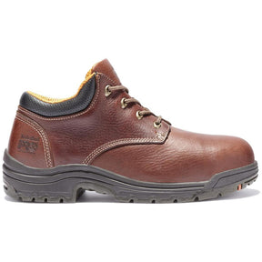 Timberland Pro Titan Alloy-Toe Oxford Work Shoe Brown Profile View