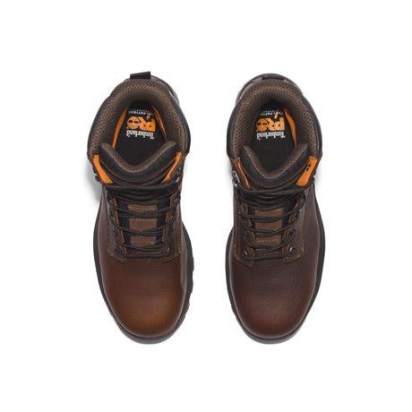 Timberland Pro Titan Ev 8 Inch Composite-Toe Waterproof Work Boot Brown Front-upper View
